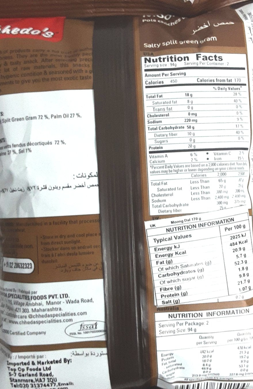 Chhedas Moong Dal 170g - Image 2