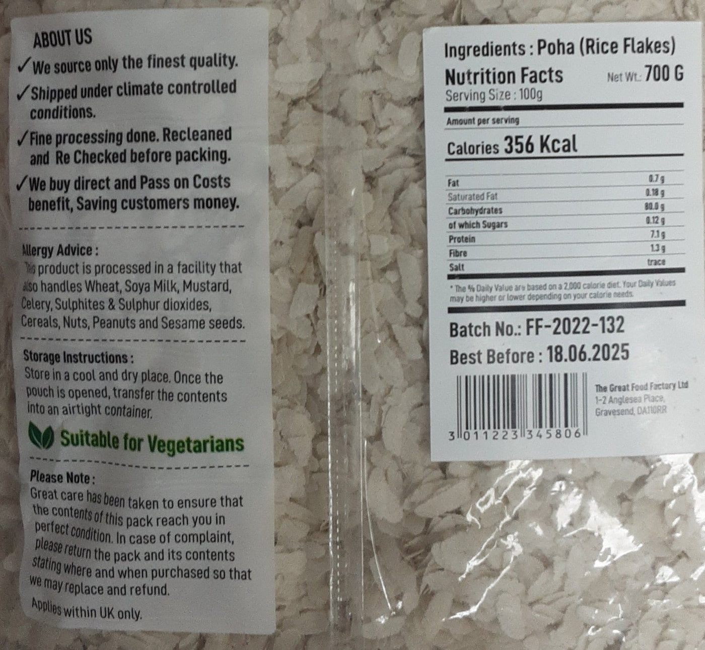 Food Factory Poha Medium 700g - Image 2
