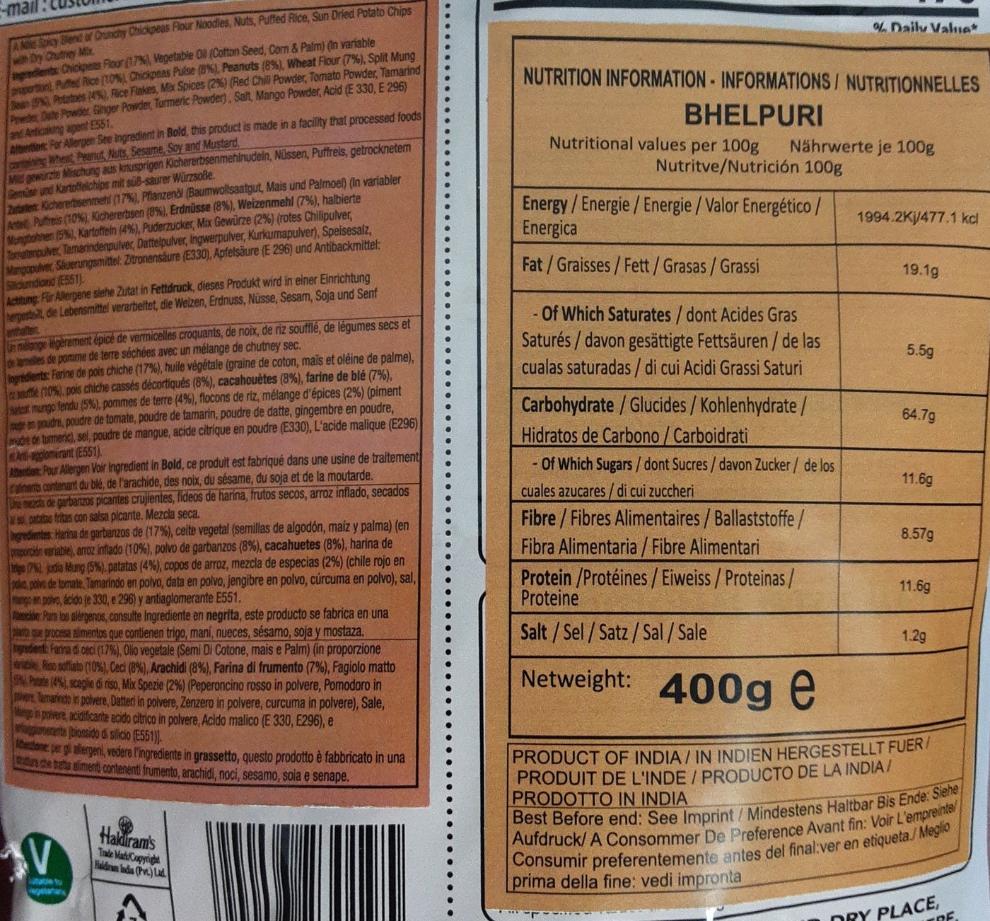 Haldirams Bhelpuri 400g - Image 2