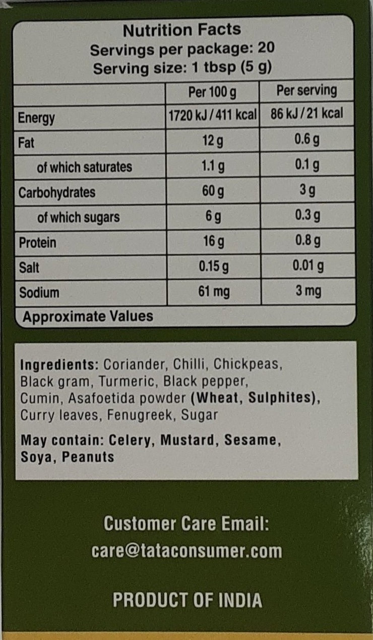 Tata Sampann Sambar Masala 100g Buy 2 Get 1 Free Mix & Match - Image 2