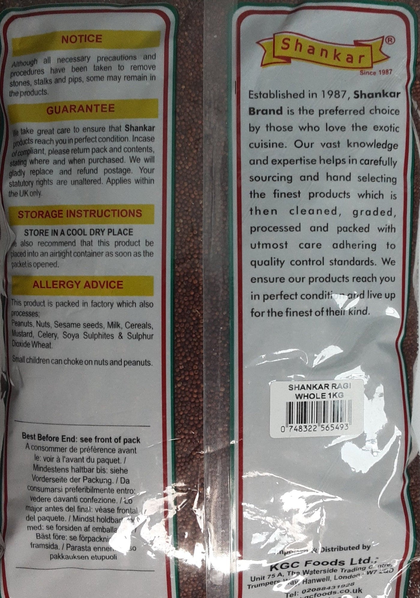 Shankar Ragi Whole Finger Millet 1Kg - Image 2