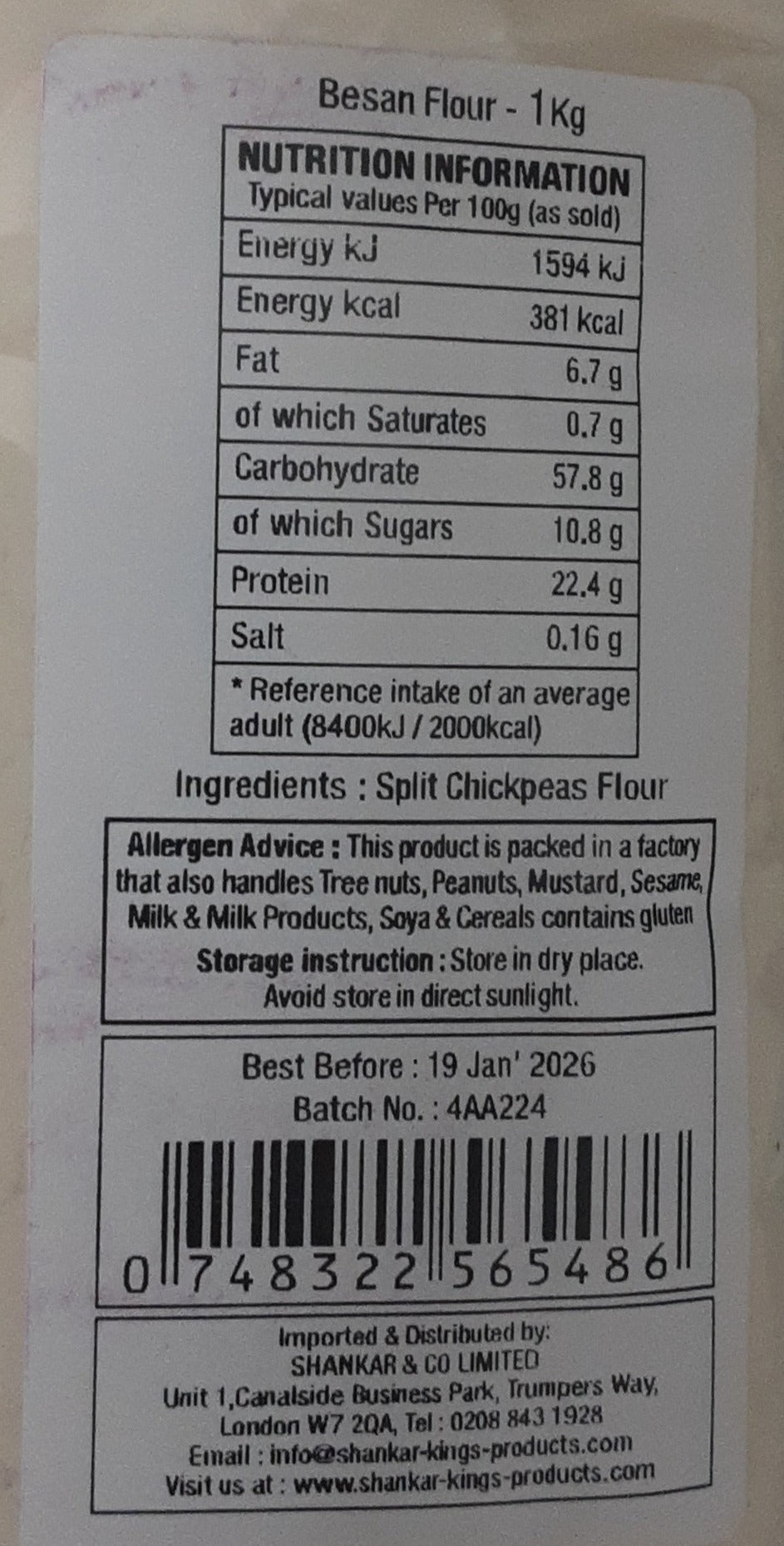 Shankar Besan Flour 1Kg - Image 2