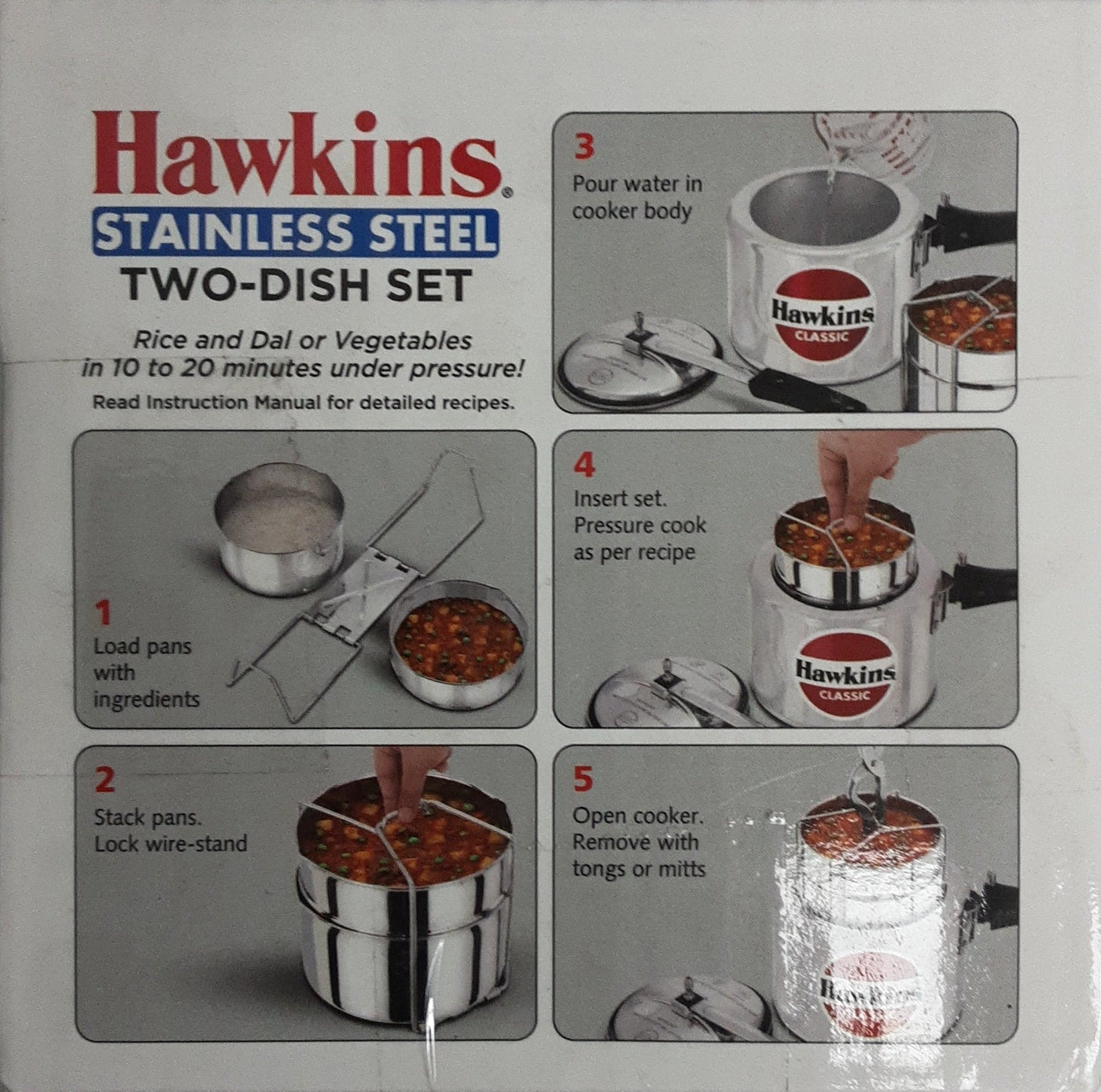 Hawkins Stainless Seel  Two Dish Set - Image 2