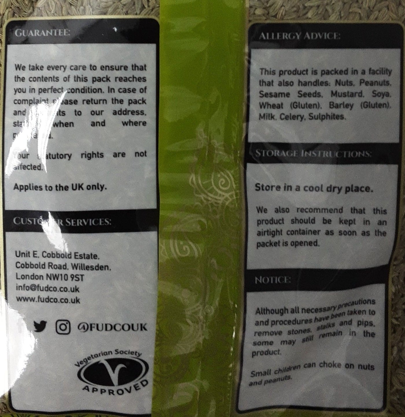 Fudco Fennel Seeds 300g - Image 2