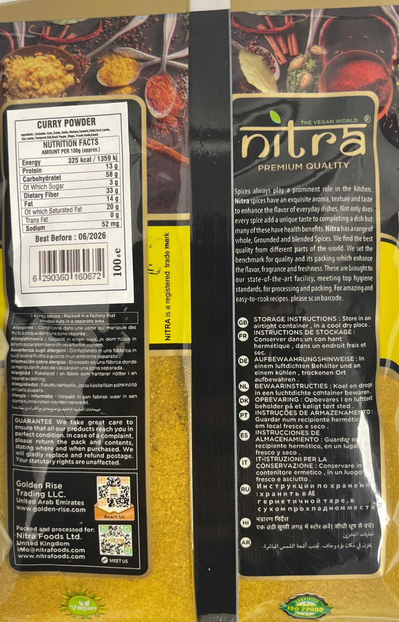 Nitra Curry Powder Mild 100g Mix & Match Any 3 for £1.98 - Image 2