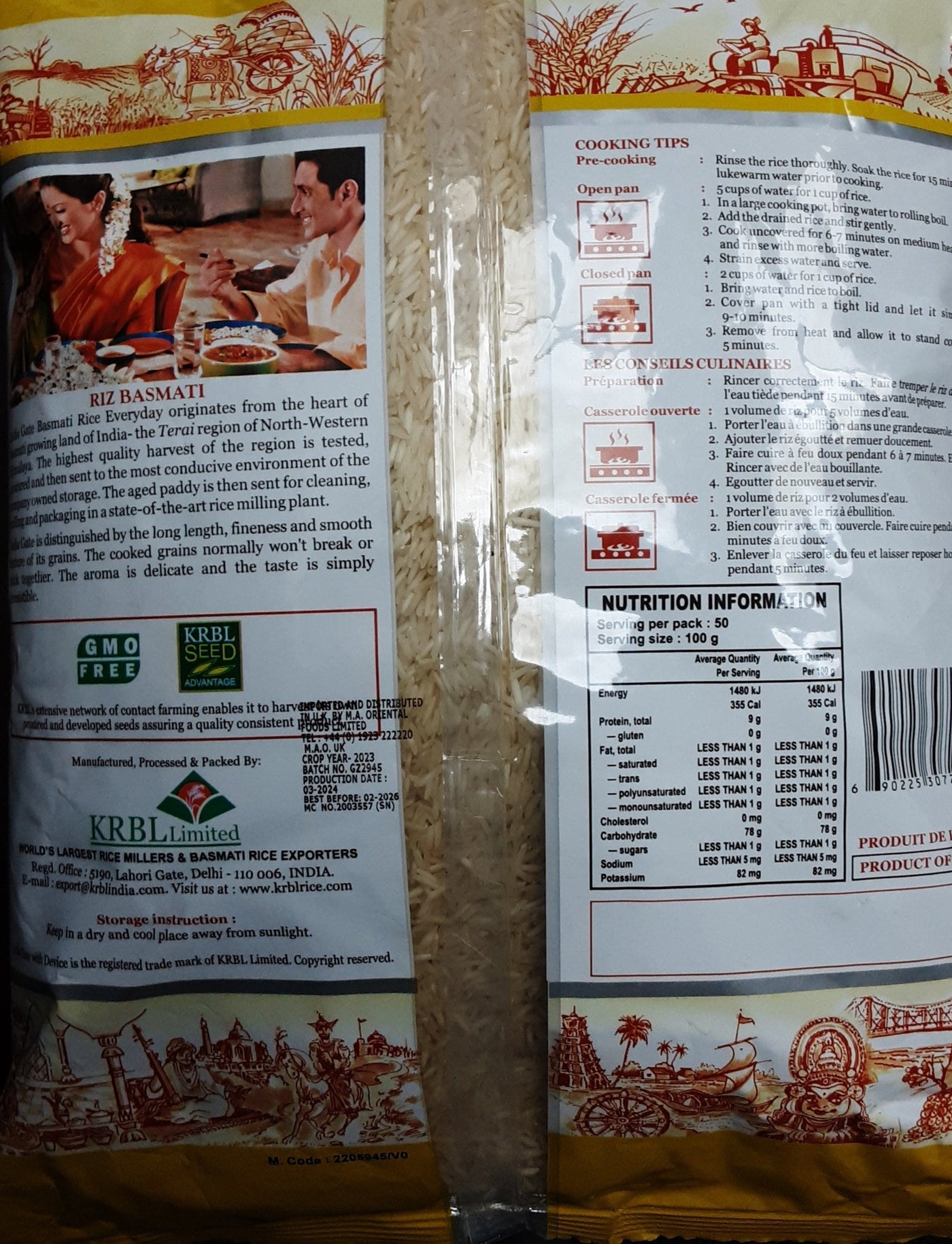 India Gate Rice Basmati Everyday 5Kg - Image 2
