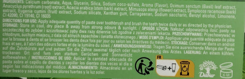 Dabur Toothpaste Fresh Breath Basil 100ml - Image 2