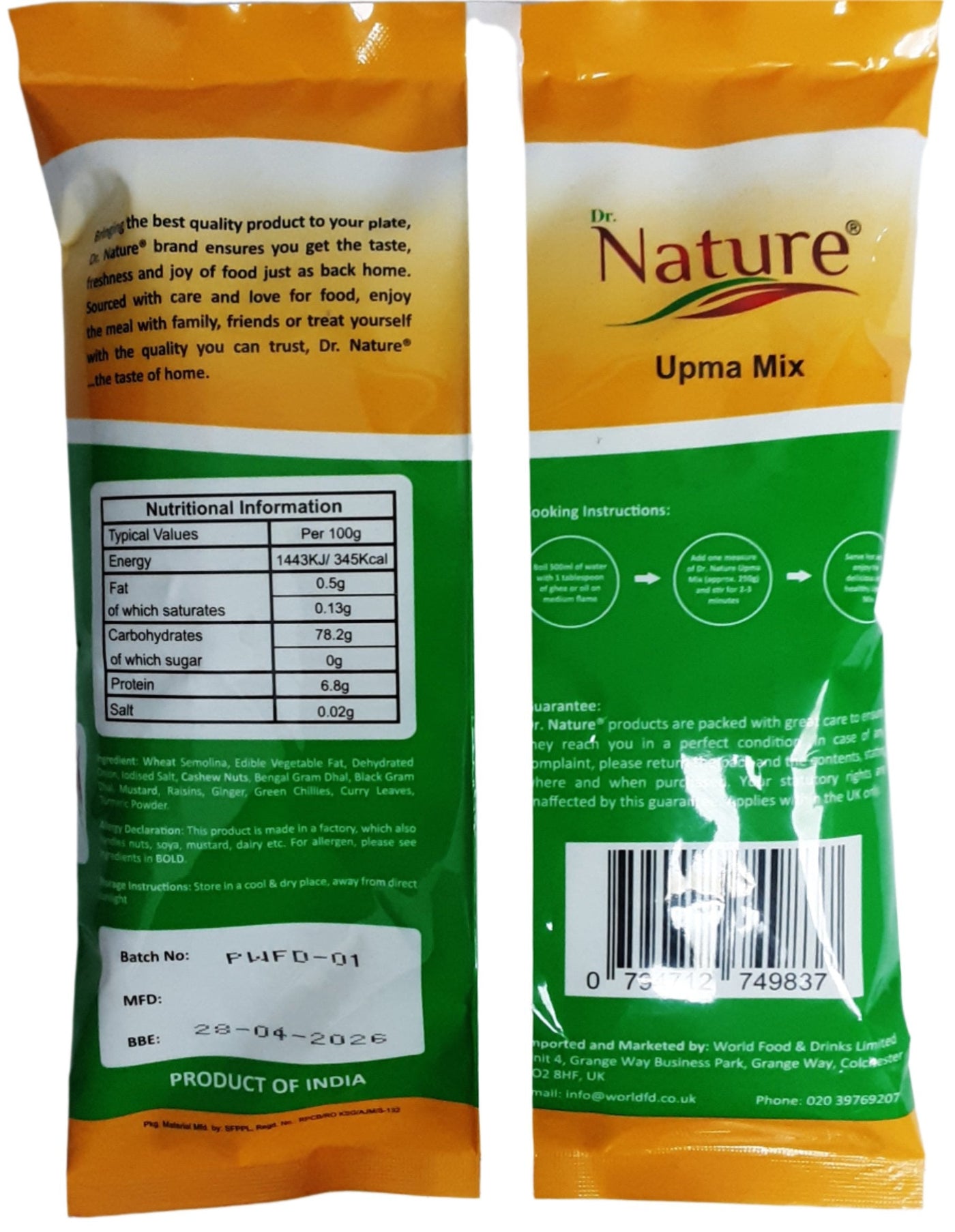 Dr Nature Upma Mix 1Kg - Image 2