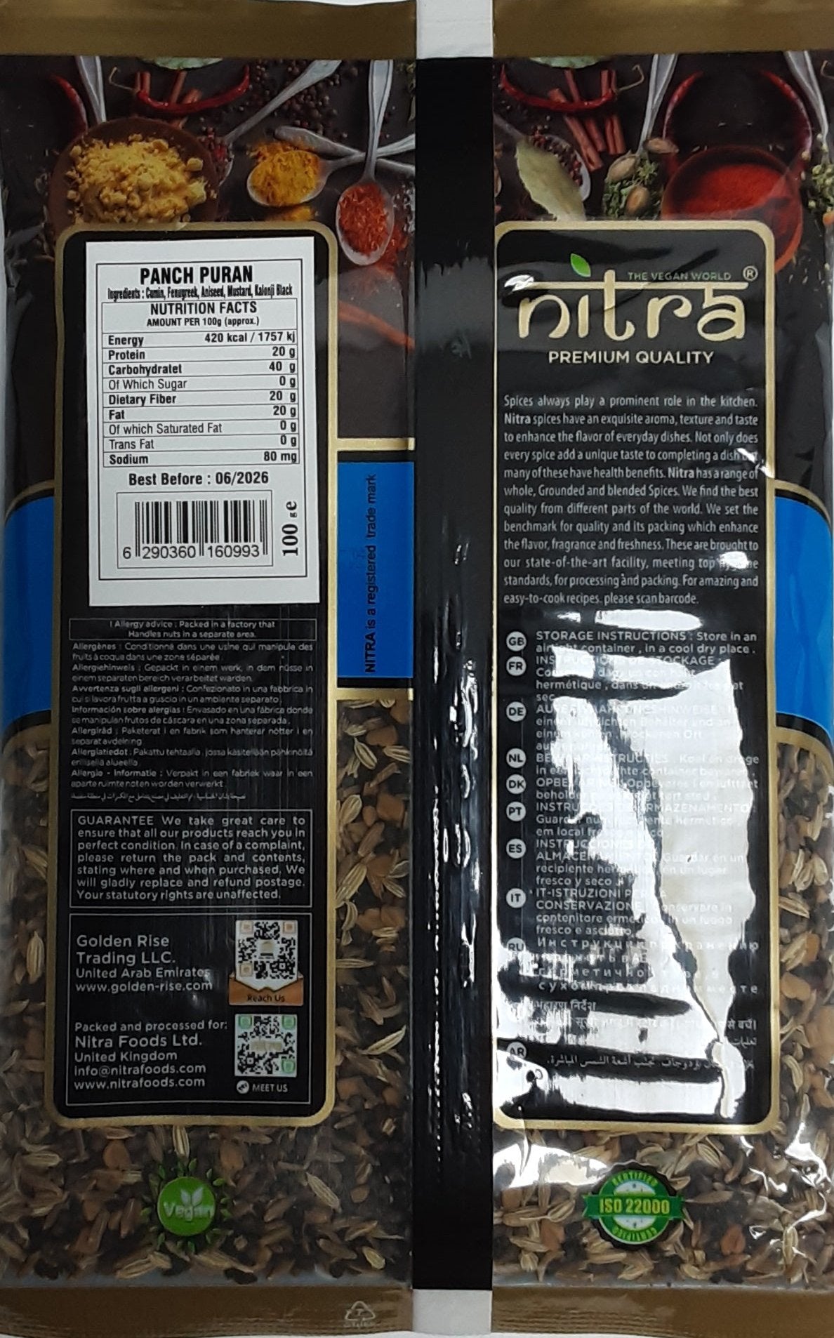 Nitra Panch Puran 100g Mix & Match Any 3 for £1.98 - Image 2