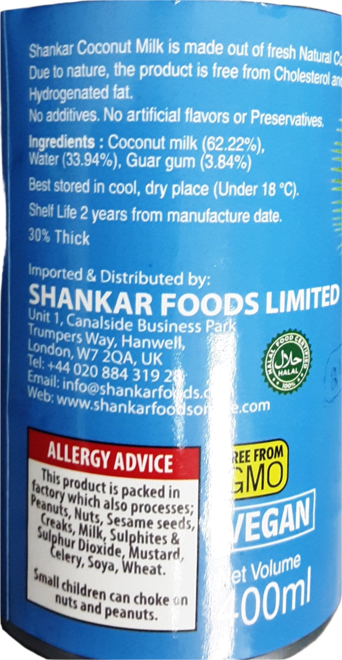 Shankar Coconut Milk 400ml - Image 2