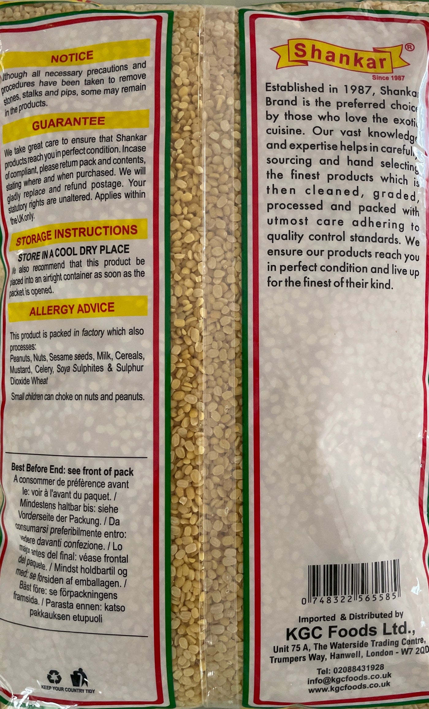 Shankar Lentils Moong Dall Yellow Split 2Kg - Image 2