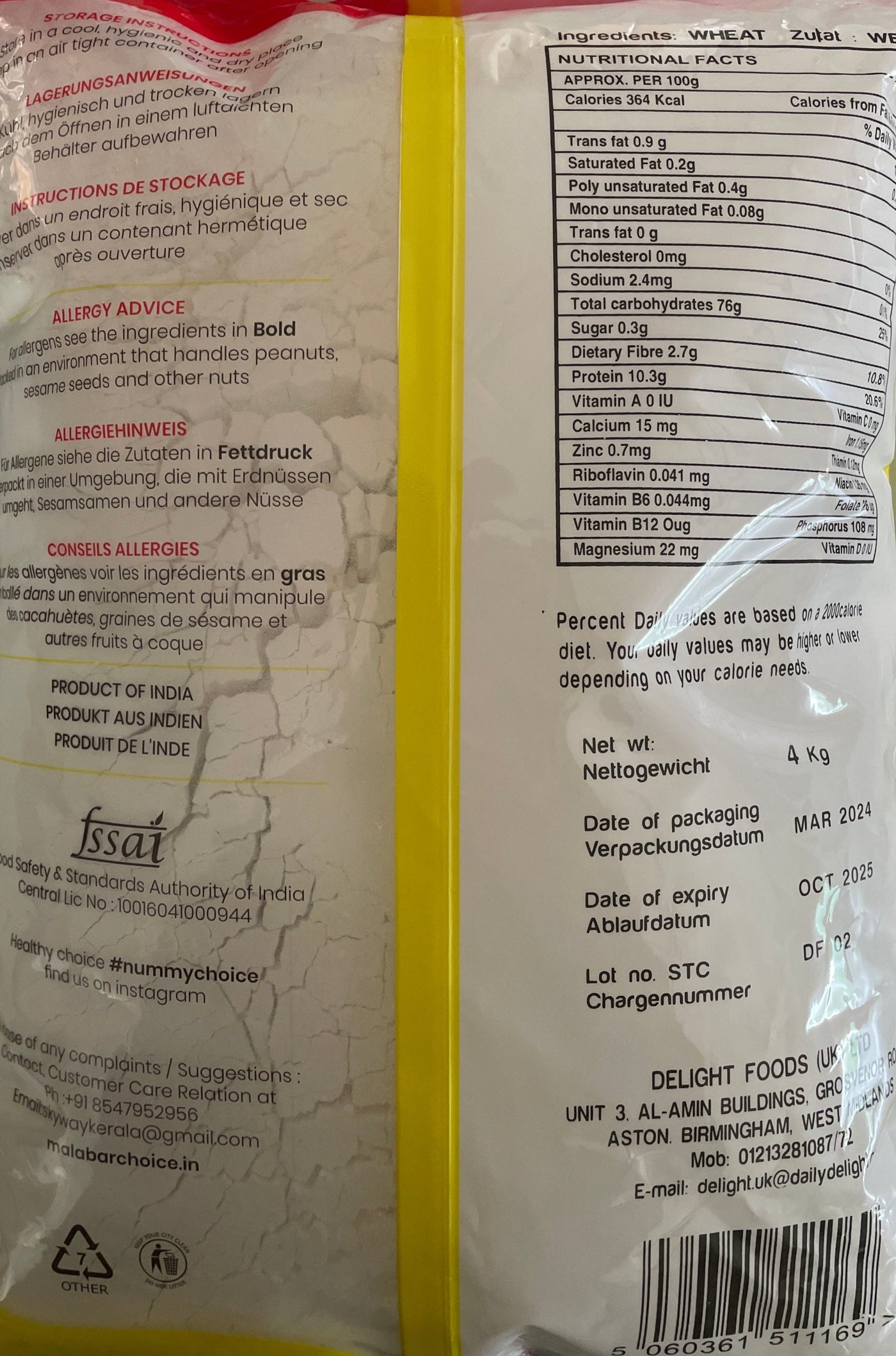 Malabar Choice Maida All Purpose Flour 4Kg - Image 2