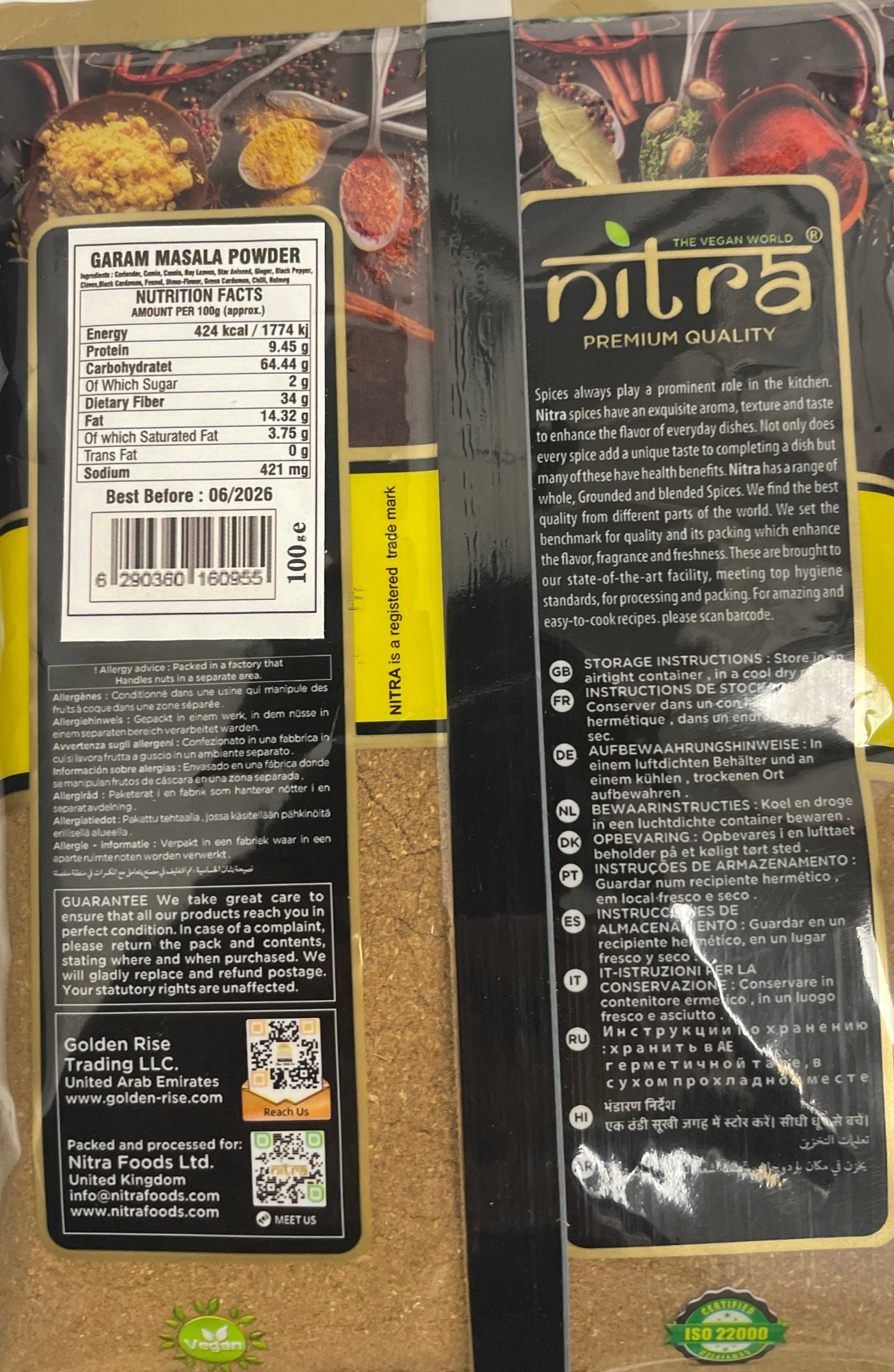 Nitra Garam Masala 100g Mix & Match Any 3 for £1.98 - Image 2