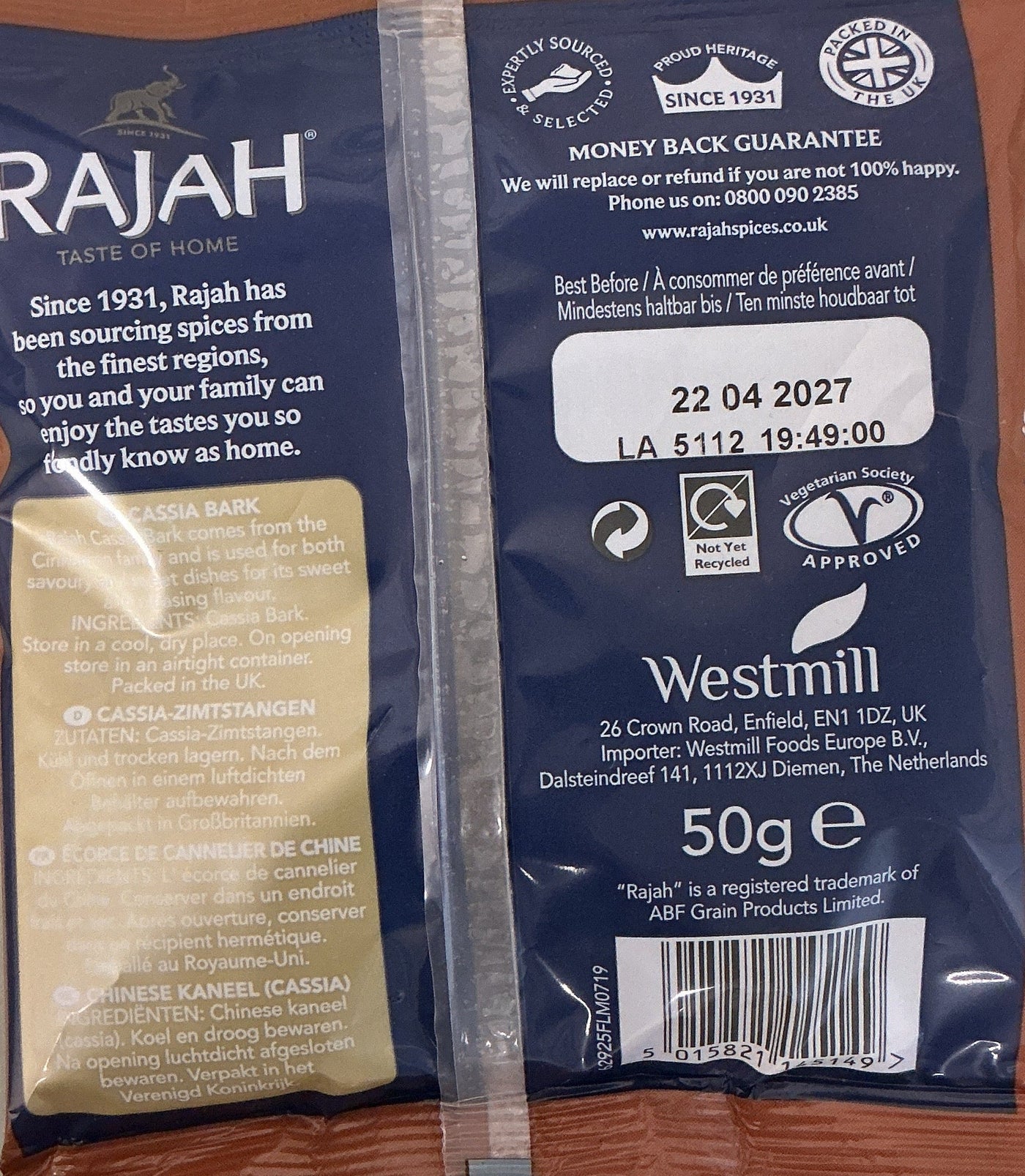 Rajah Cassia Bark 50g - Image 2