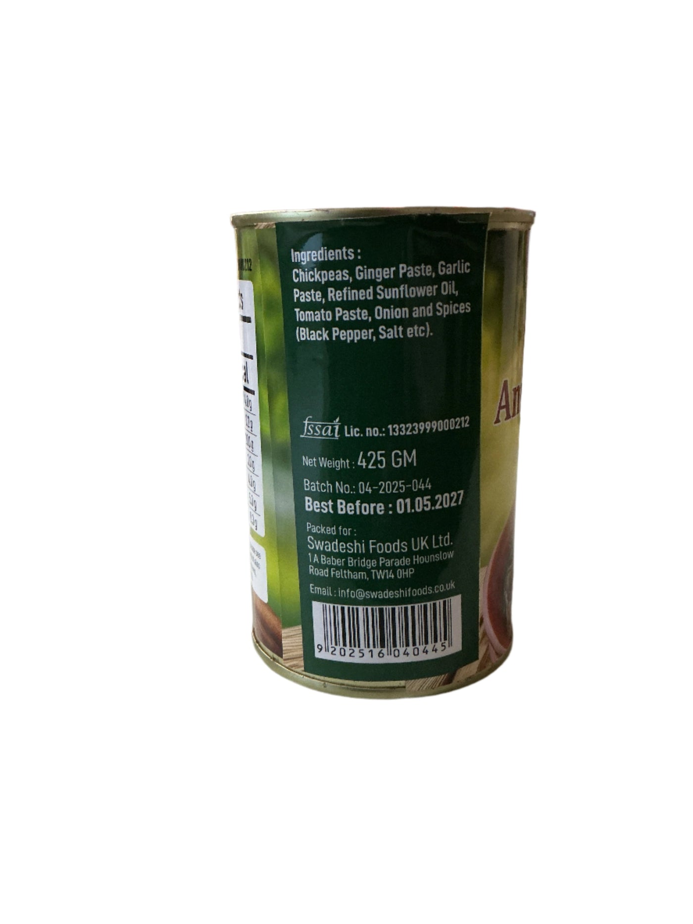 Food Factory Amritsari Choley 425g - Image 2