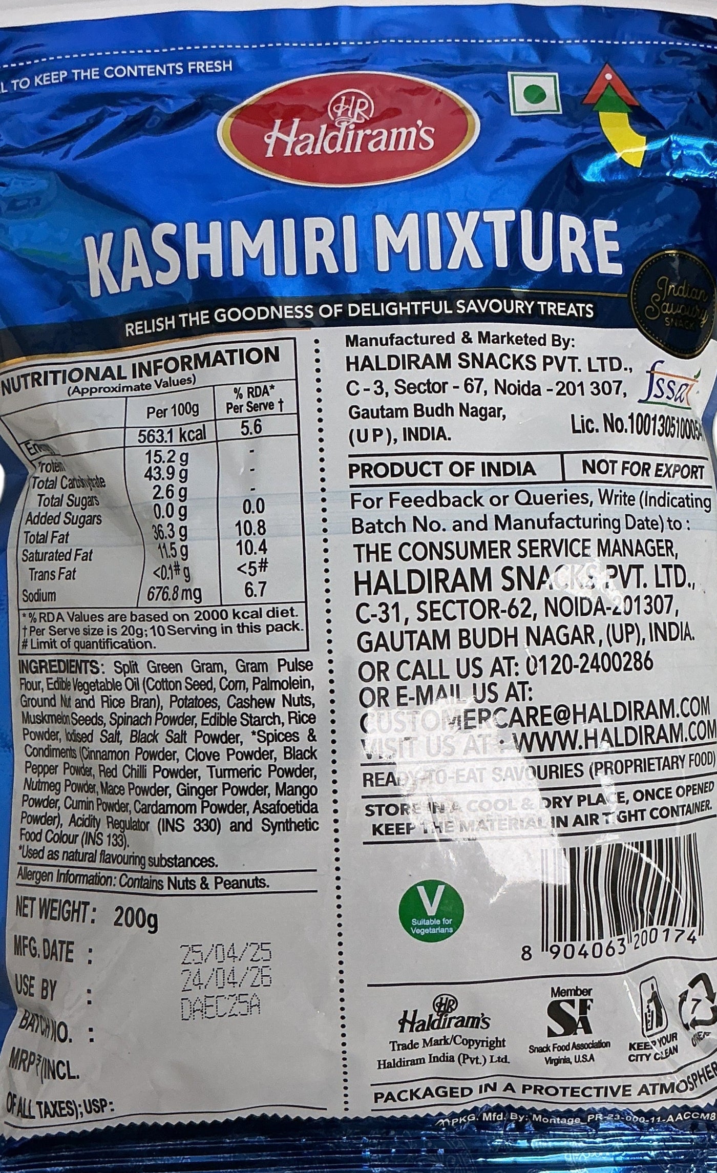 Haldirams Kashmiri Mixture 200g - Image 2