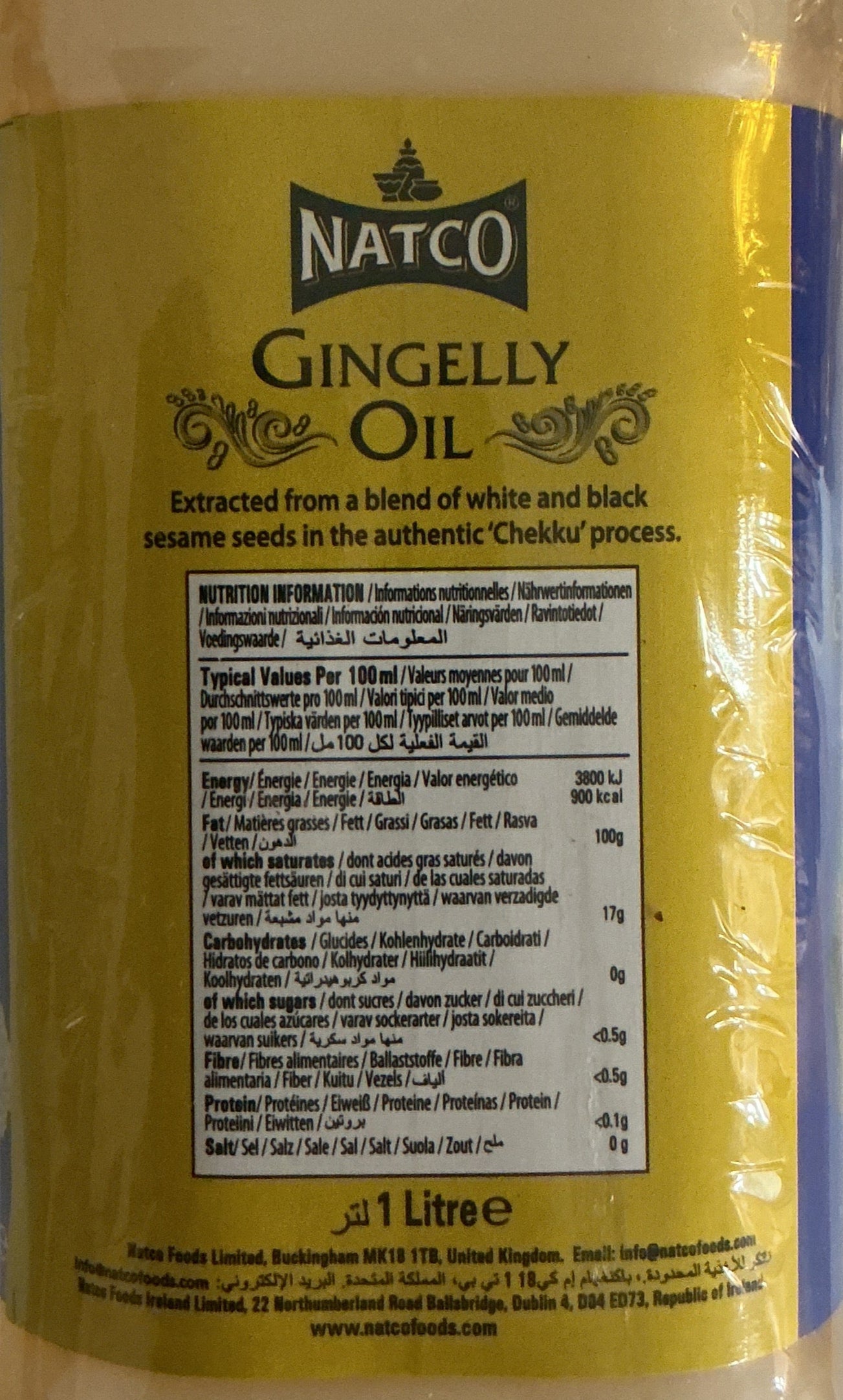 Natco Oil Gingelly 1ltr - Image 2