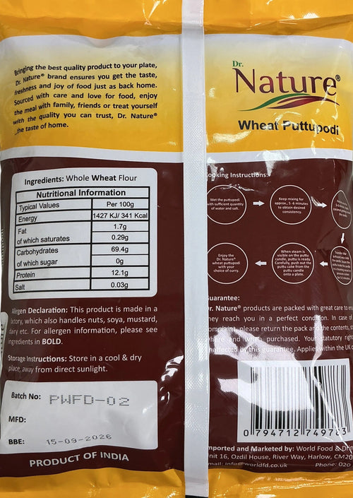 Dr Nature Wheat Puttupodi 1kg - Image 2