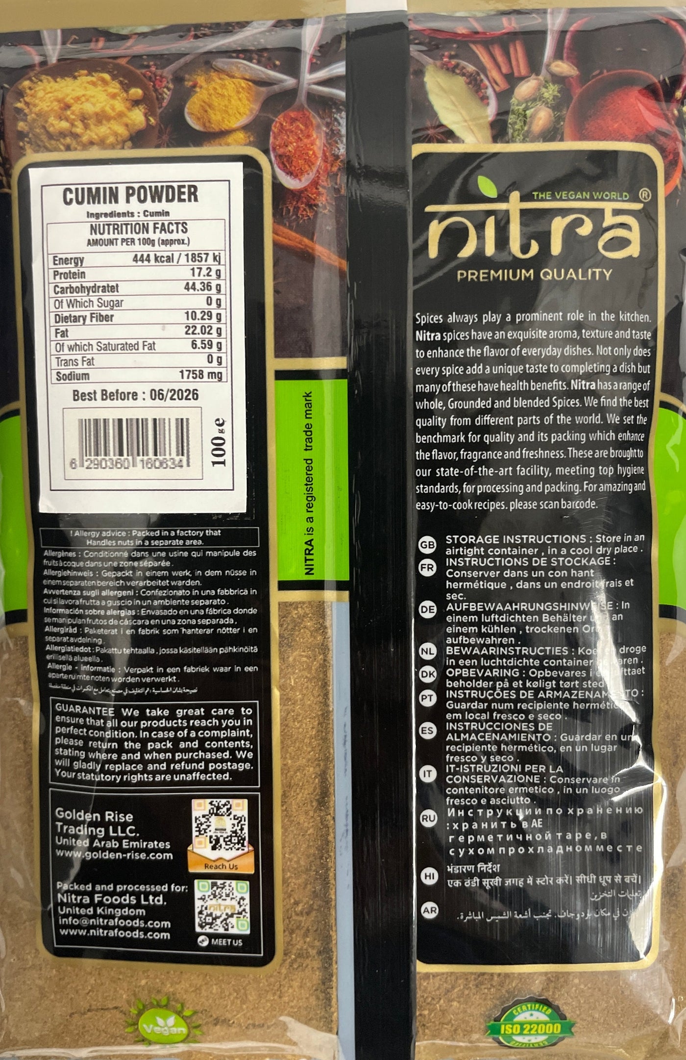 Nitra Cumin Powder 100g Mix & Match Any 3 for £1.98 - Image 2