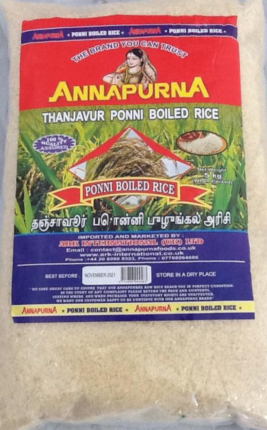 Annapurna Rice T Ponni Boiled 5kg