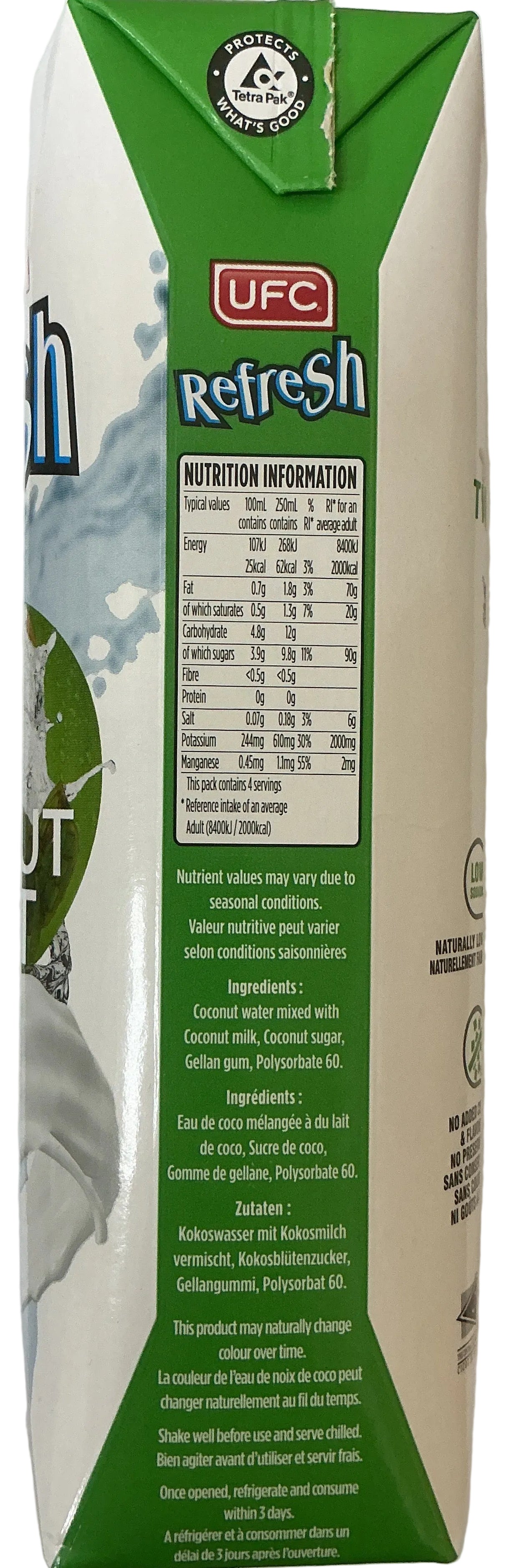 UFC Refresh Coconut Twist 1ltr - Image 2