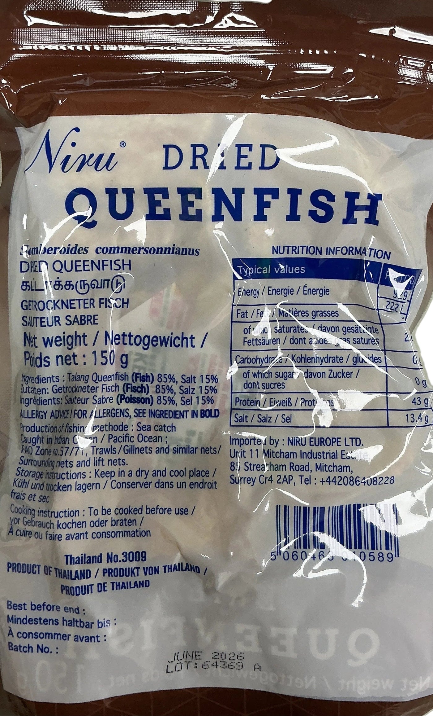 Niru Dried Queen Fish 150g - Image 2