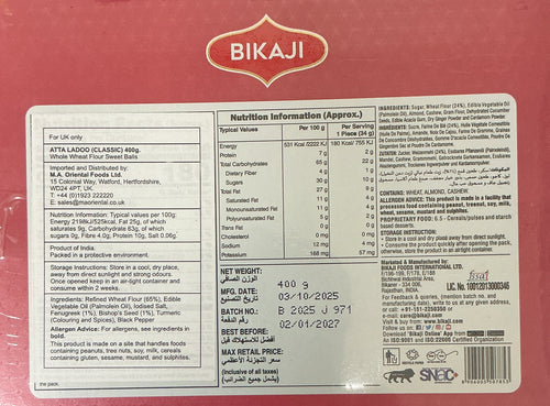 Bikaji Classic Atta Ladoo 400g Mix & Match Buy 1 Get 1 Free - Image 2