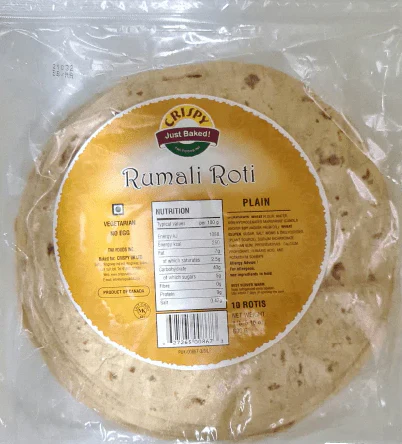 Crispy Rumali Roti Plain 10pcs 600g - Image 2