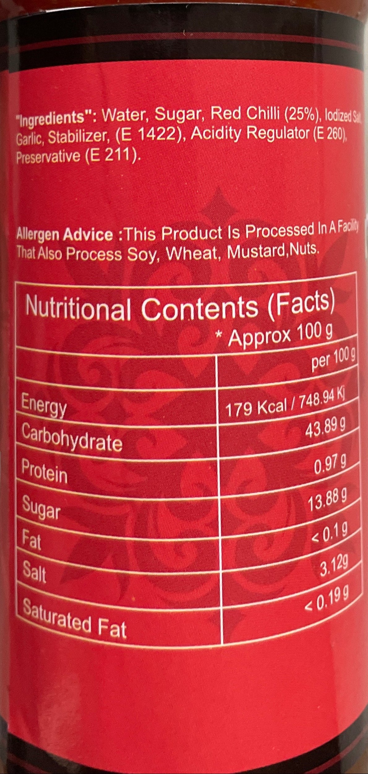 Food Factory Sauce Thai Sweet Chilli 215g - Image 2