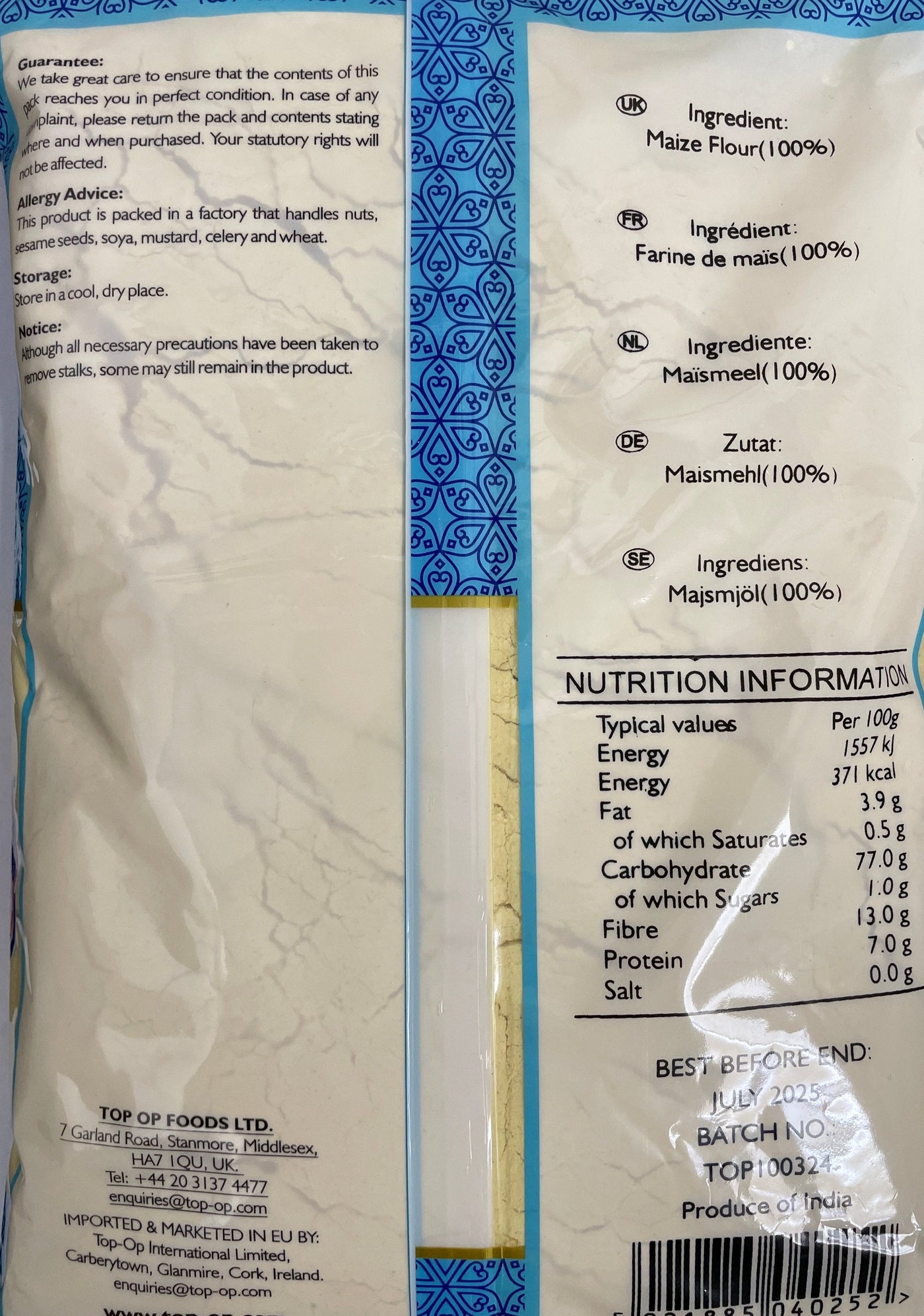Top Op Desi Makki Atta 1Kg - Image 2