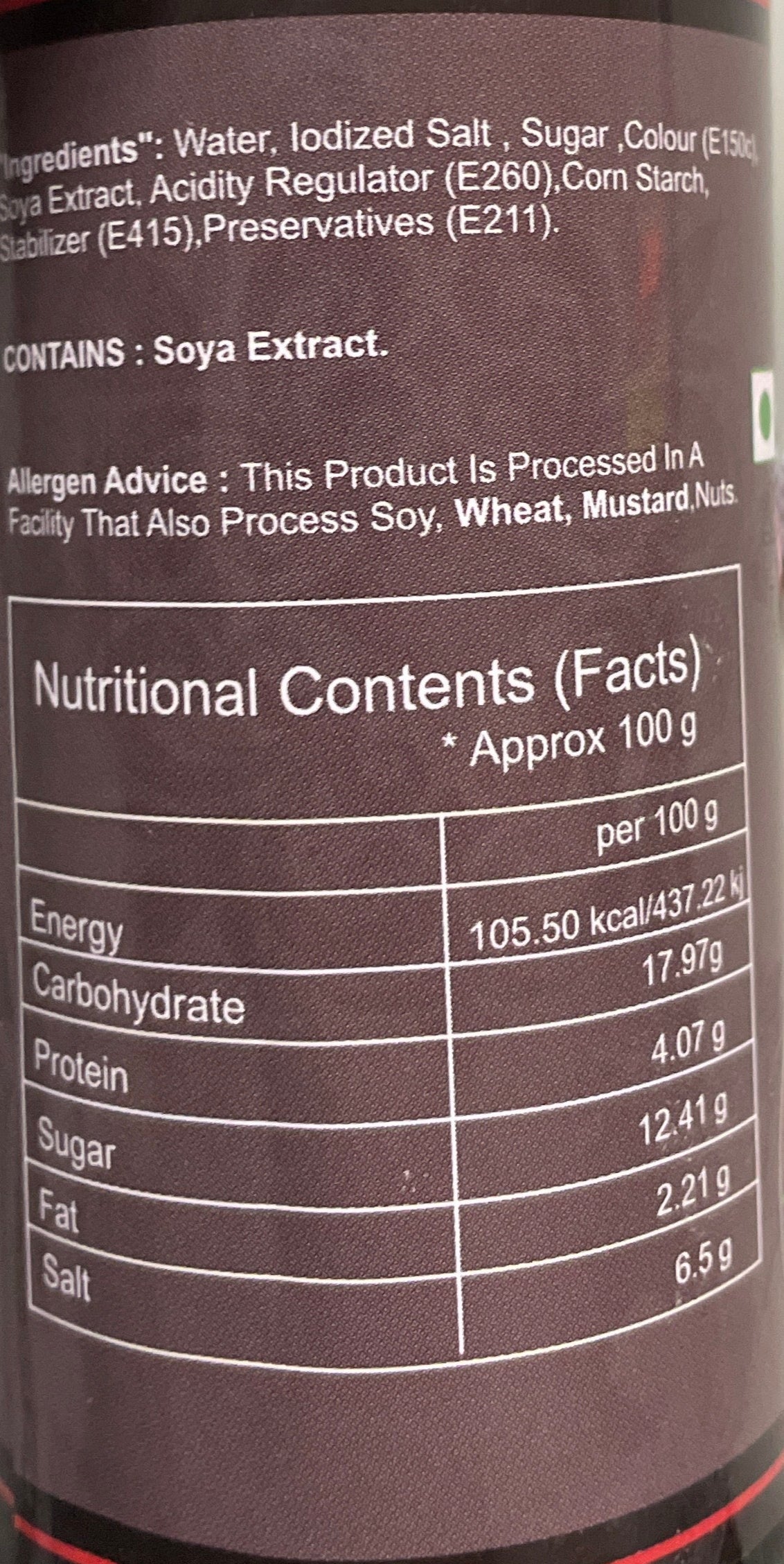 Food Factory Sauce Dark Soy 210g - Image 2