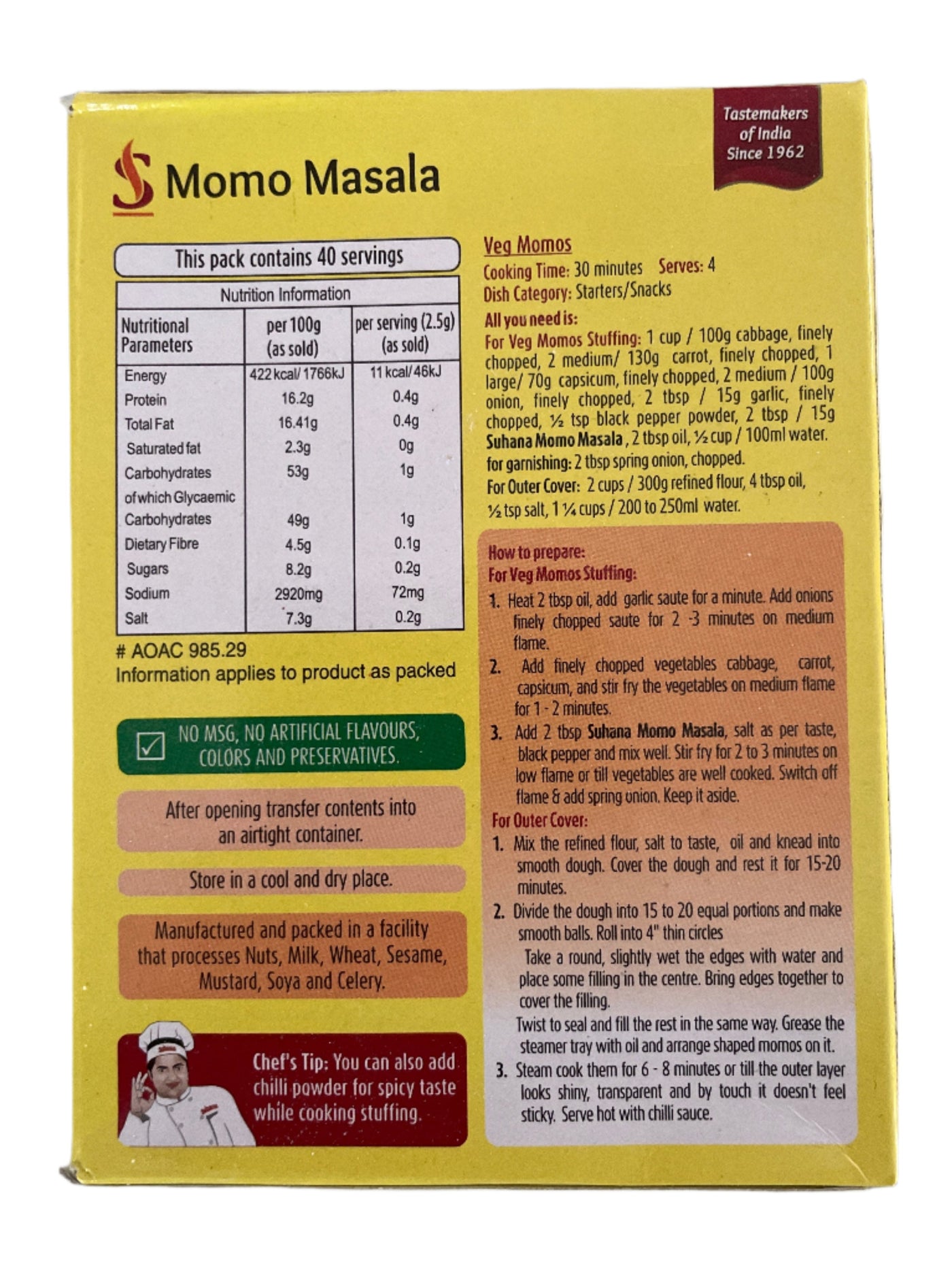 Suhana Masala Momo 100g - Image 2