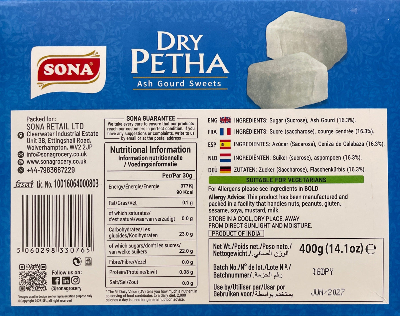 Sona Dry Petha 400g - Image 2
