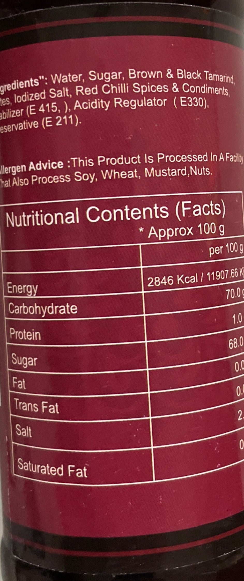 Food Factory Chutney Date & Tamarind 220g - Image 2