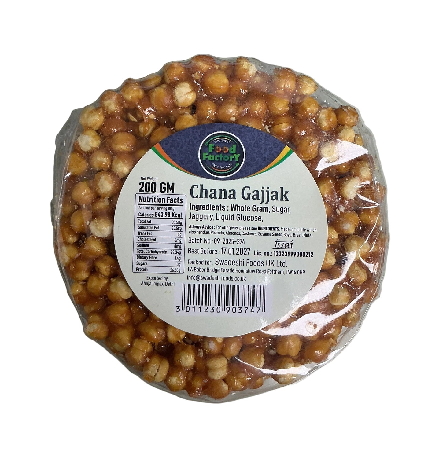 Food Factory Chana Gajjak 200g - Image 2