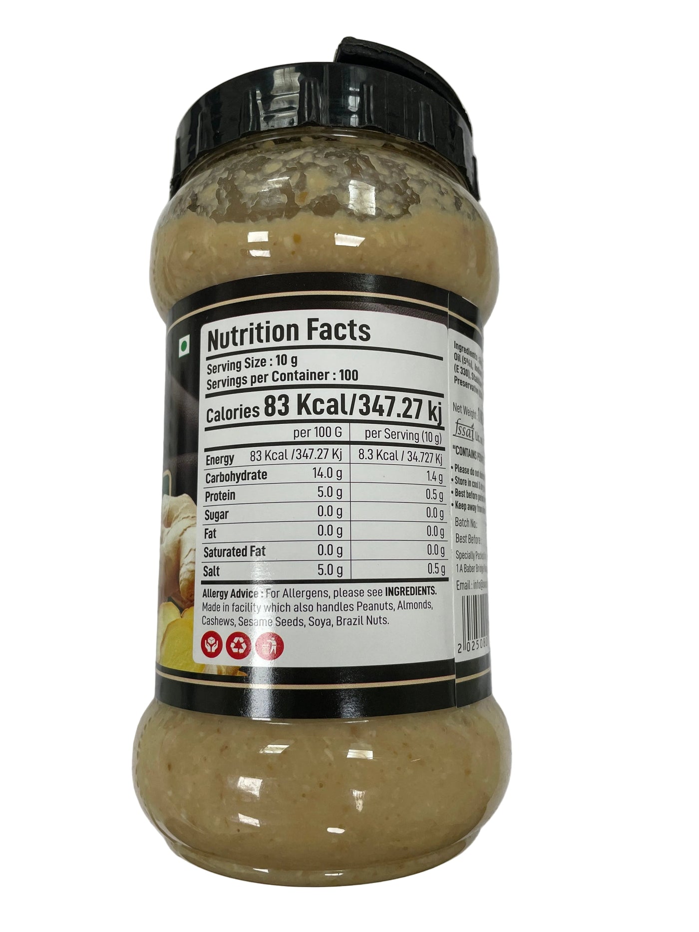 Food Factory Paste Mix Ginger & Garlic 1Kg - Image 2