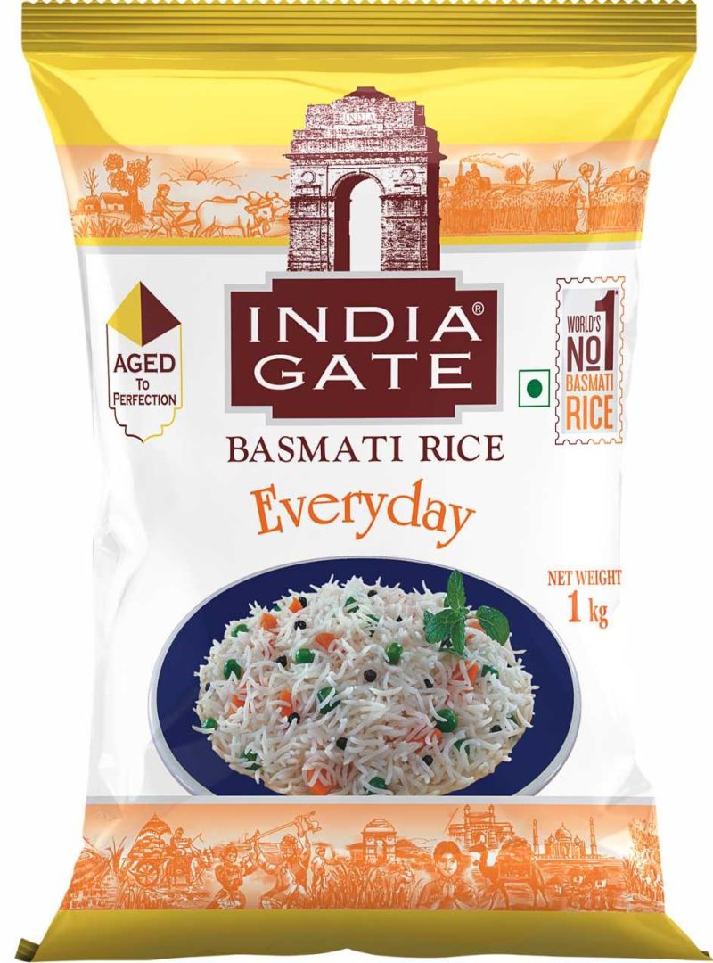 India Gate Rice Basmati Everyday 1Kg