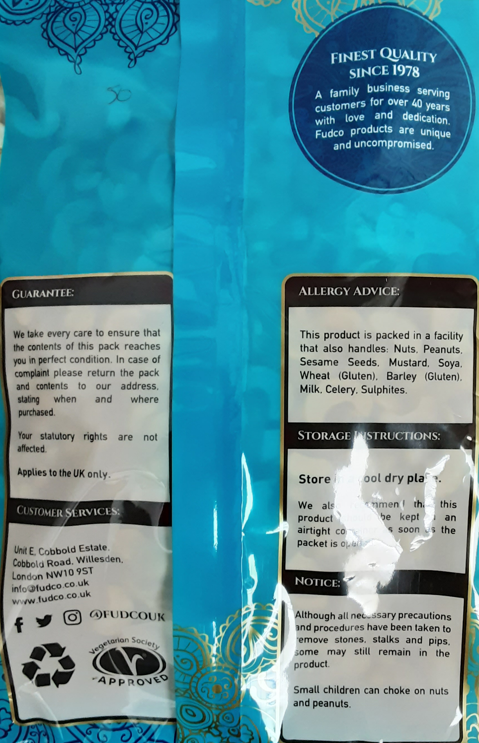 Fudco Cashew Nuts Split 700g - Image 2