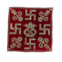Pooja Aasan with Gold work