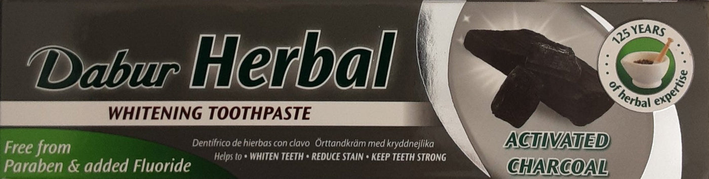Dabur Herbal Toothpaste Whitening Charcoal 100ml