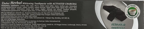 Dabur Herbal Toothpaste Whitening Charcoal 100ml - Image 2