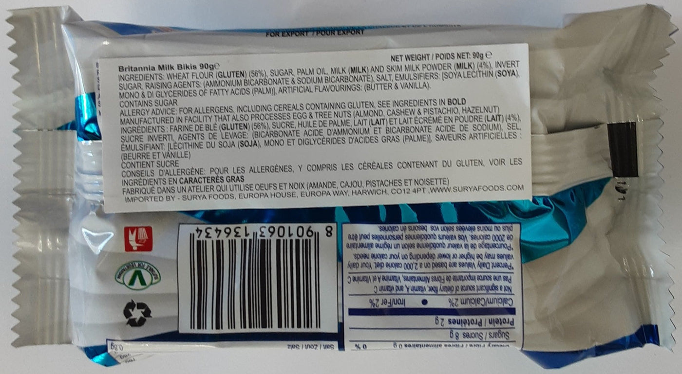 Britannia Milk Bikis Biscuits 90g PM - Image 2