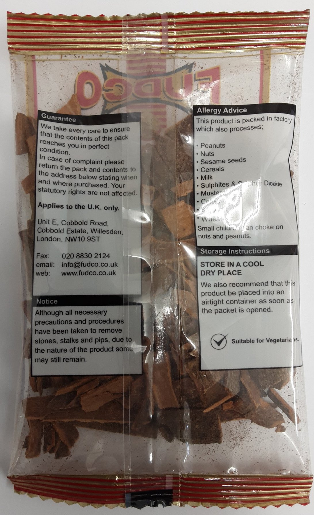 Fudco Cinnamon Stick Chips 50g - Image 2
