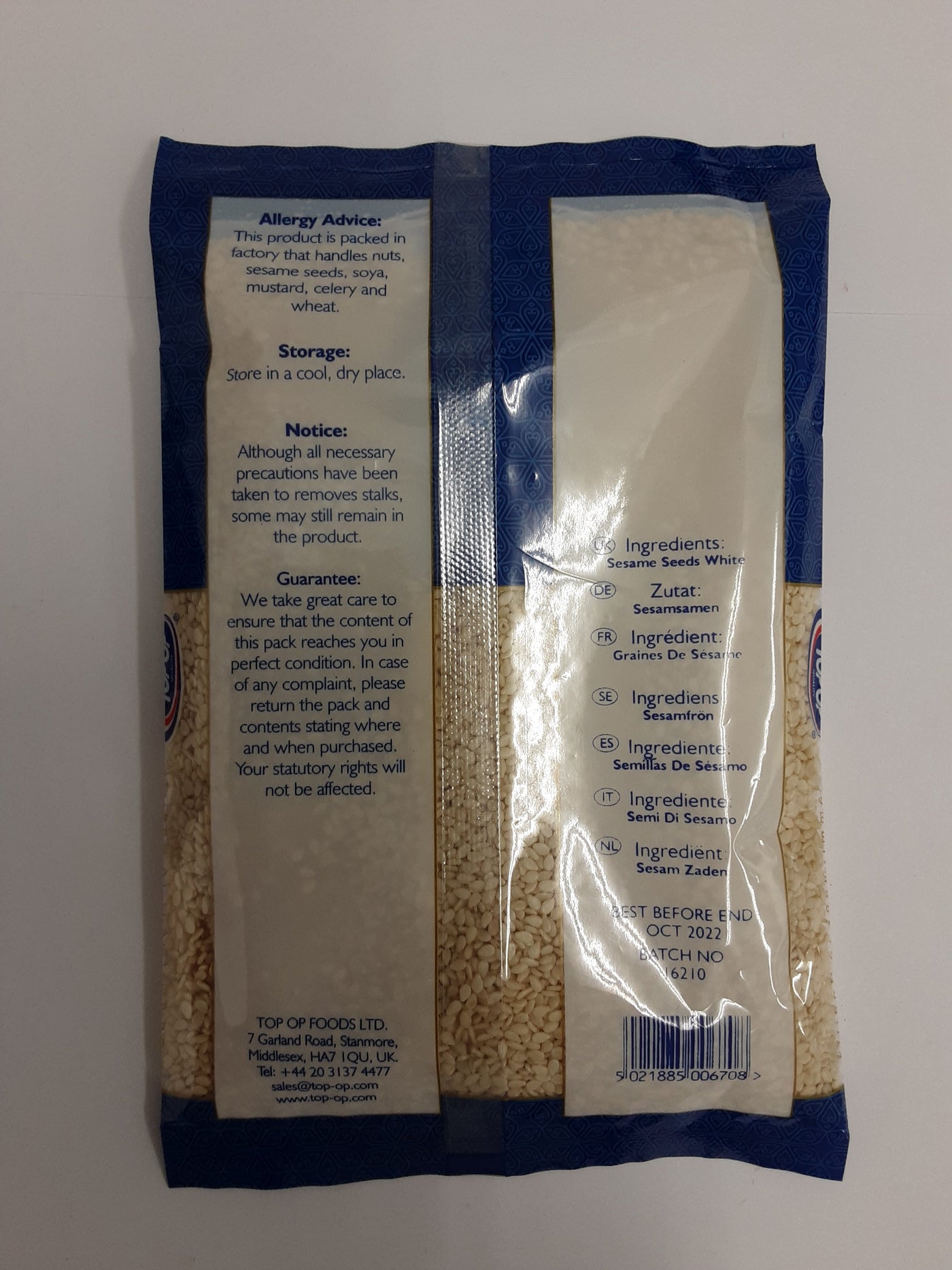 Top Op Till Seeds White 100g - Image 2