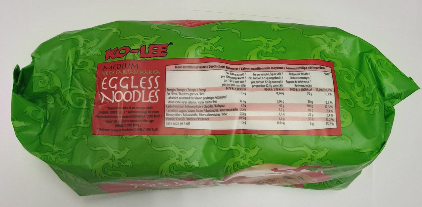 Ko Lee Medium Eggless Noodless Vegetarian Hakka 375g - Image 2
