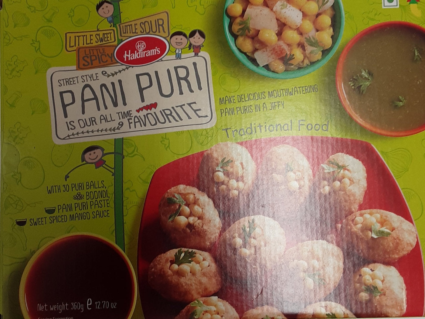 Haldirams Pani Puri Kit 30 Piece 360g PM
