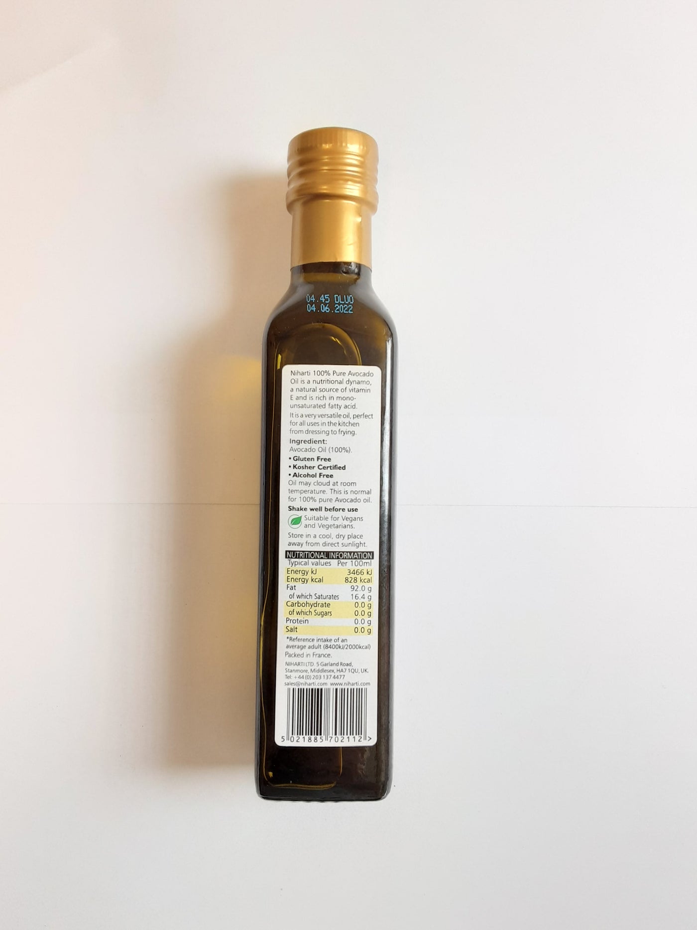 Niharti Oil Avocado Pure 250ml - Image 2