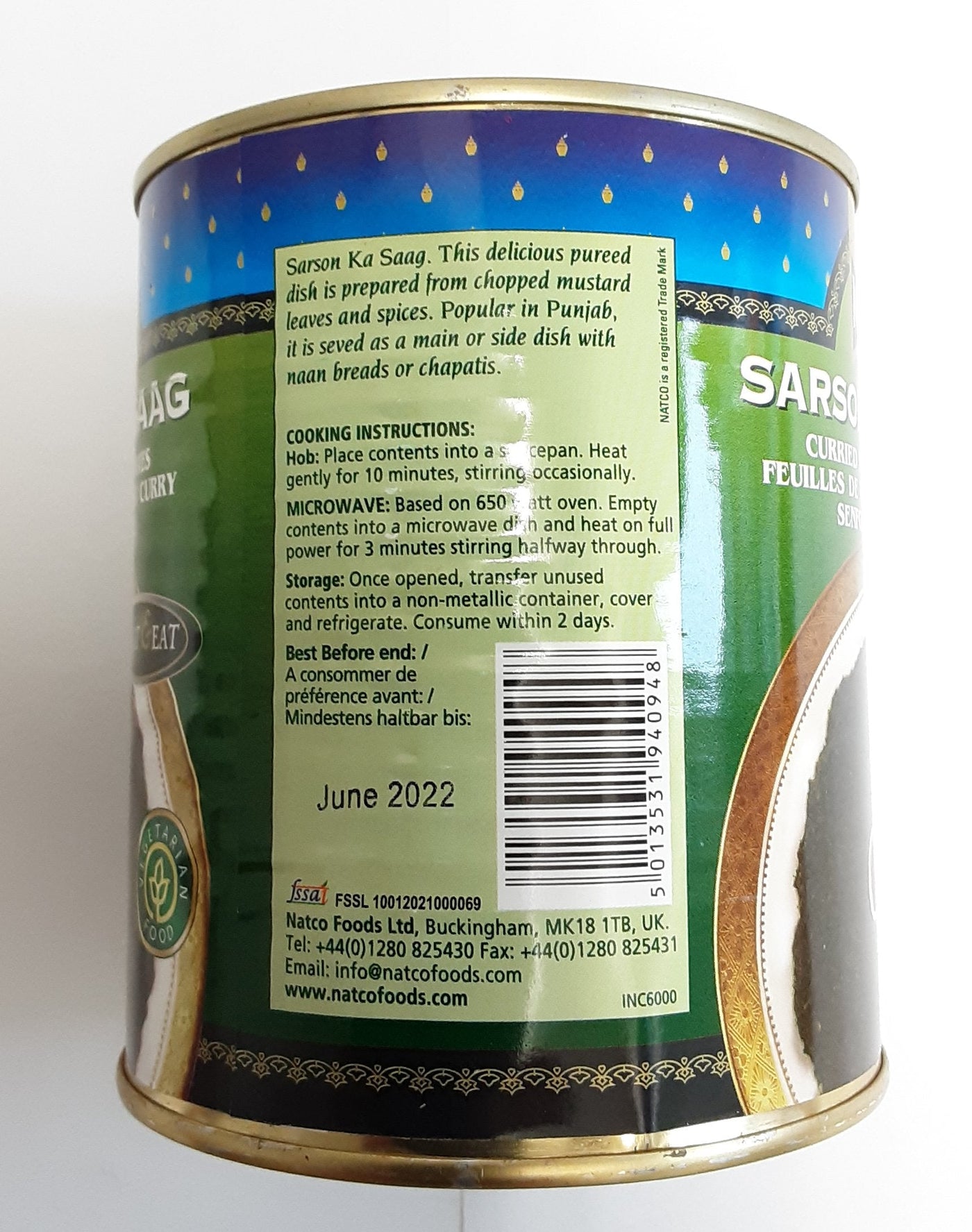 Natco Sarson Ka Saag 800g - Image 2
