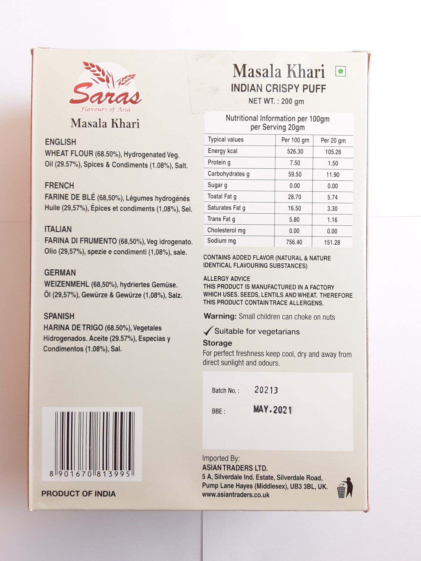Saras Masala Khari 200g - Image 2