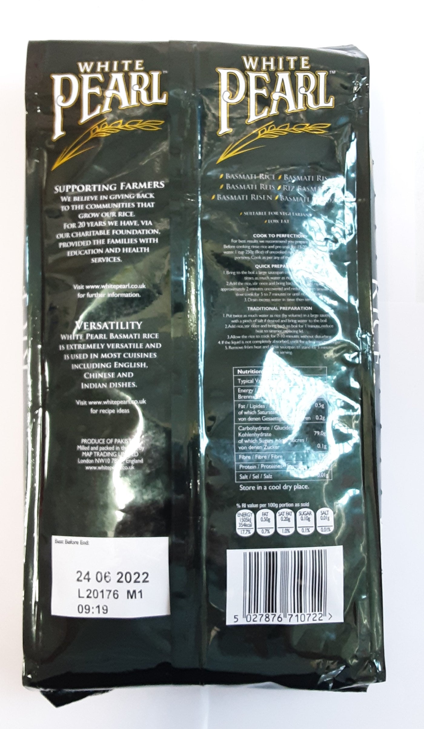 White Pearl Rice Basmati 5kg - Image 2
